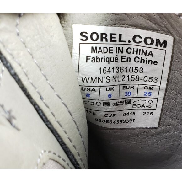 Sorel Major Carly Suede Boot Womens 8 Gray Blue Denim Ankle Side Zip Moto Combat - Picture 11 of 11